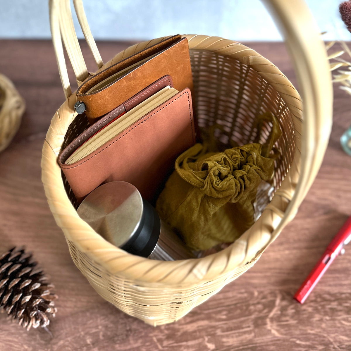 [Chicktack] Bamboo Market Basket