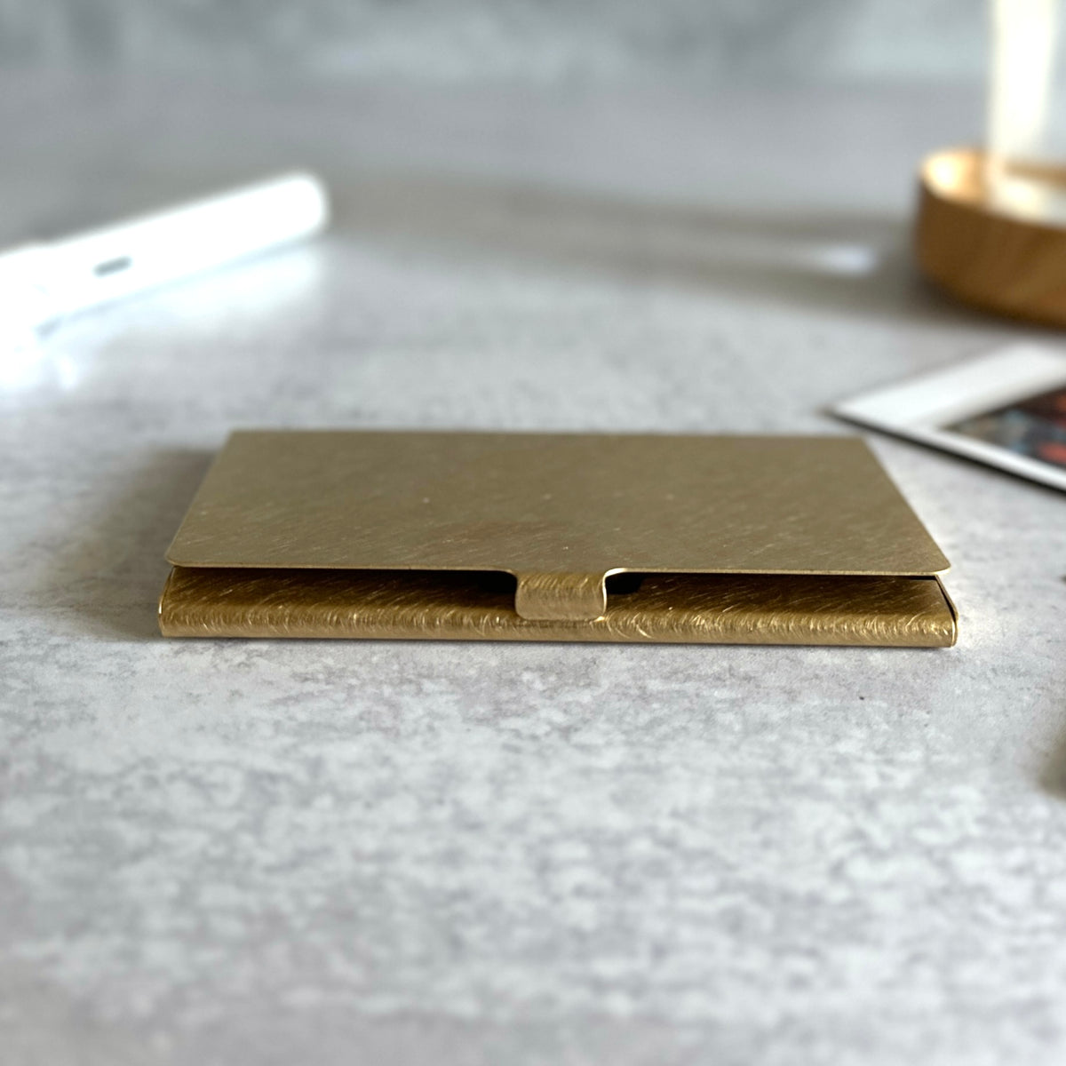 [PICUS] Brass Card Case Solid Muku