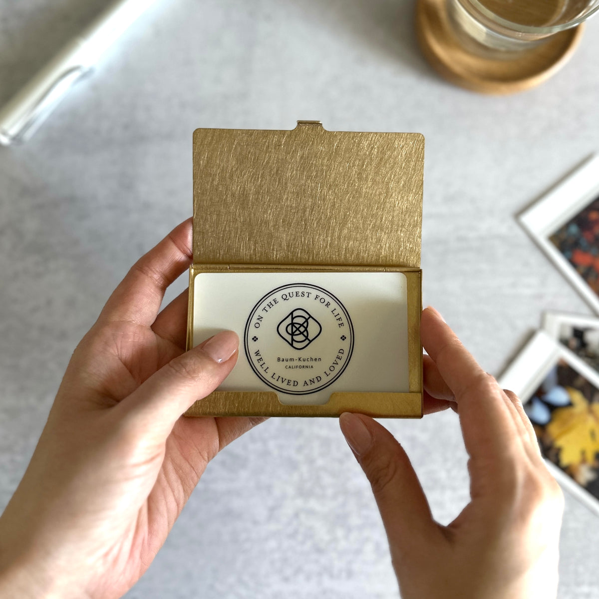 [PICUS] Brass Card Case Solid Muku