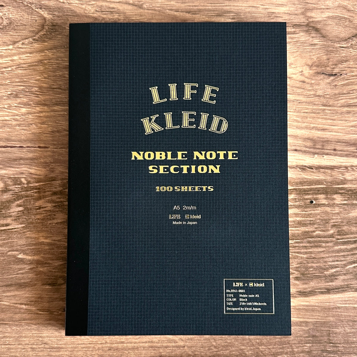 [KLEIDxLIFE] Noble Grid Notebook (A5)