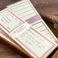 [Classiky]Letterpress Folded Memo Card
