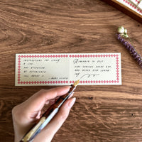 [Classiky]Letterpress Folded Memo Card