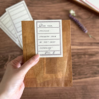 [Classiky]Letterpress Folded Memo Card