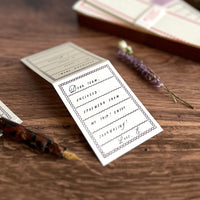 [Classiky]Letterpress Folded Memo Card
