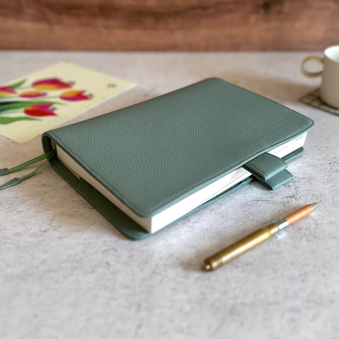 [Hobonichi Cover] Water Green Leather (A5)