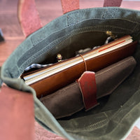 [Peg and Awl ] Mini Waxed Canvas Tote