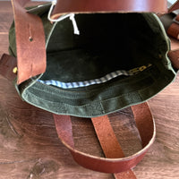 [Peg and Awl ] Mini Waxed Canvas Tote