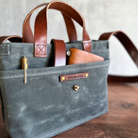 [Peg and Awl ] Mini Waxed Canvas Tote