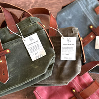 [Peg and Awl ] Mini Waxed Canvas Tote