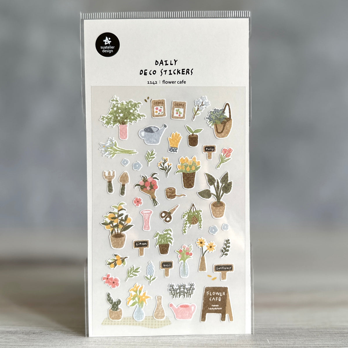 [Suatelier Stickers] flower cafe