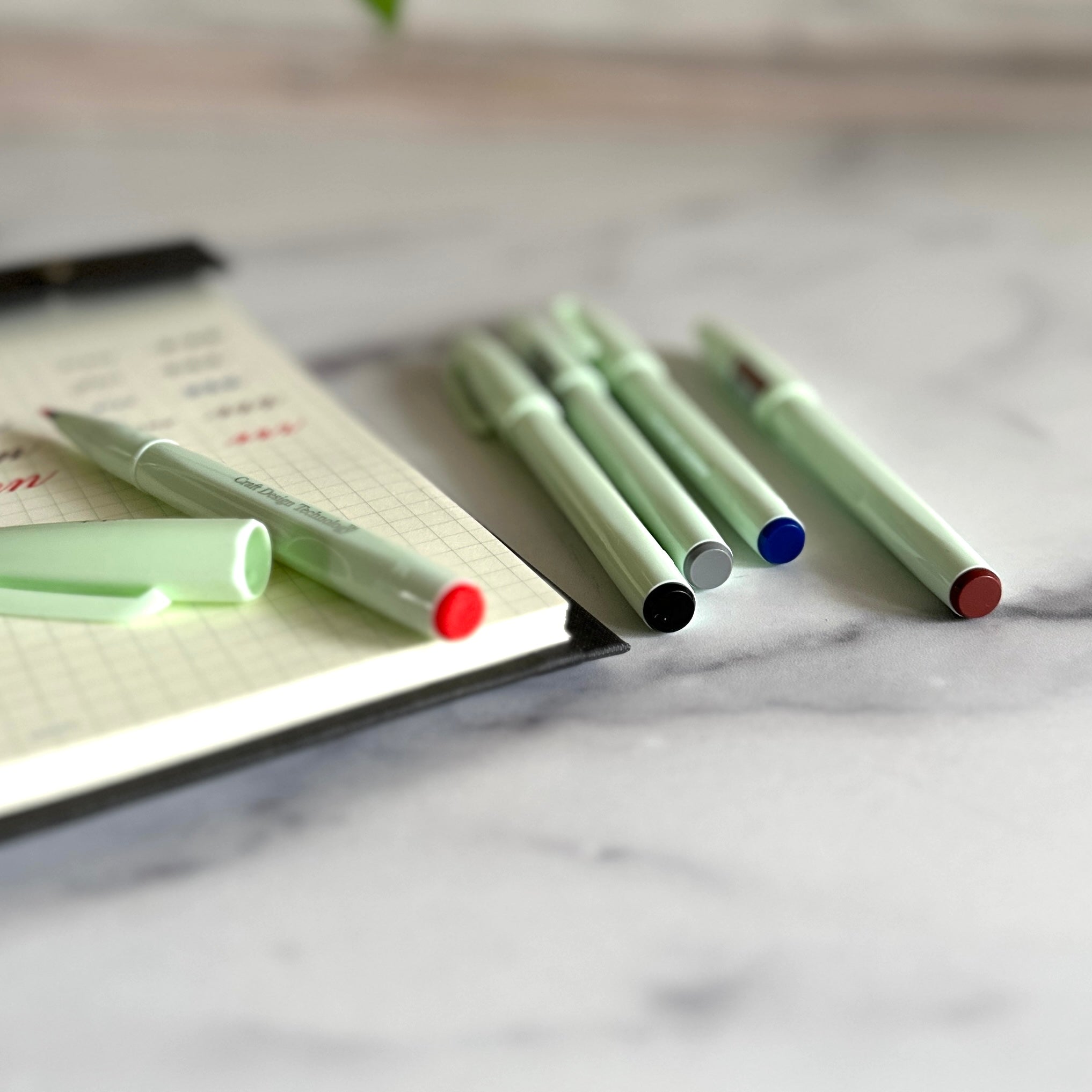 CDT] Brush Sign Pen (5 Colors Set) – Baum-kuchen