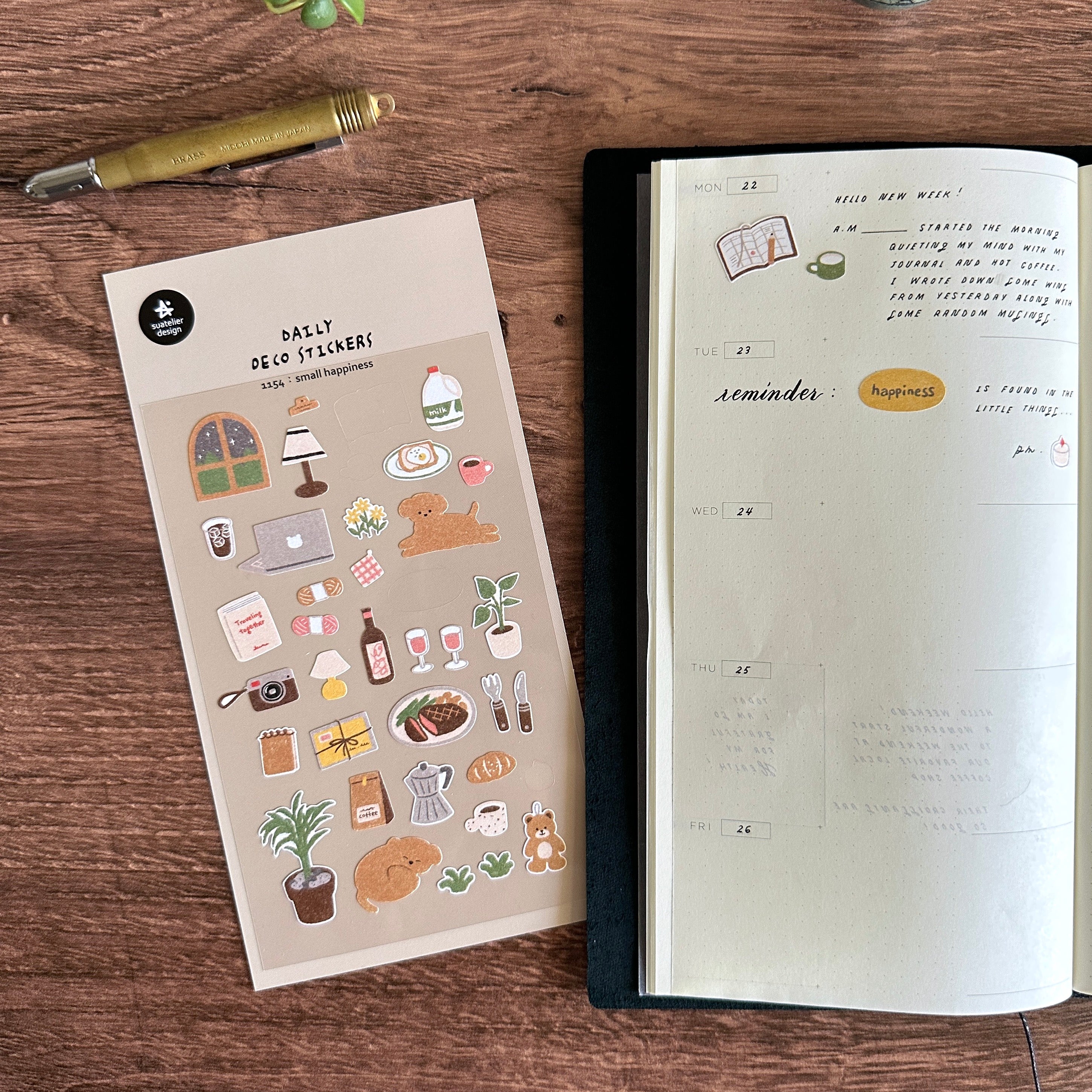 [Suatelier Stickers] small happiness