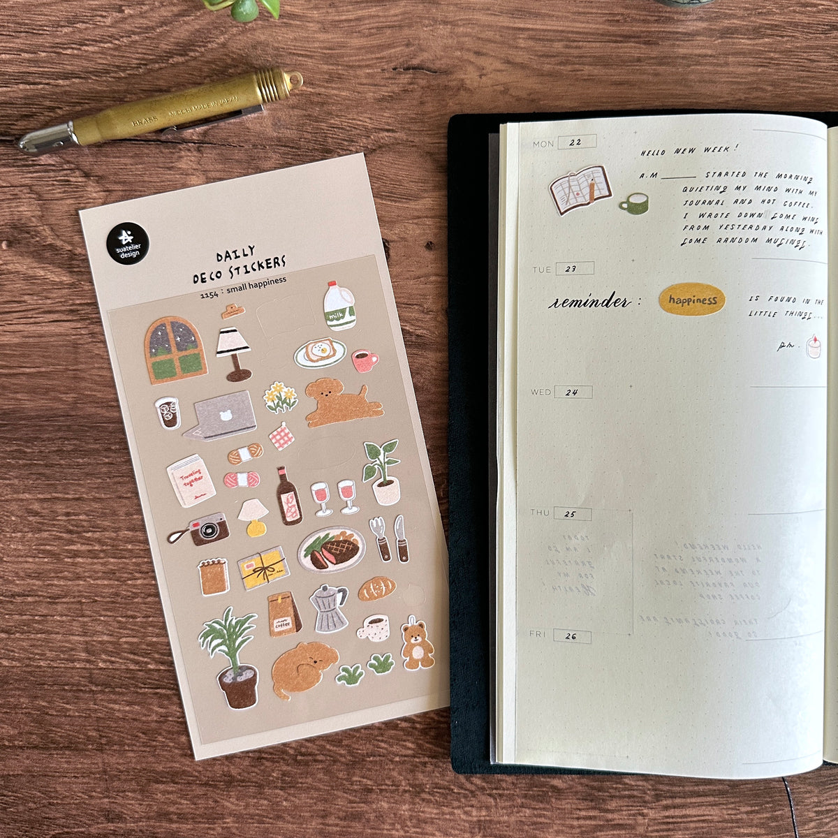 [Suatelier Stickers] small happiness