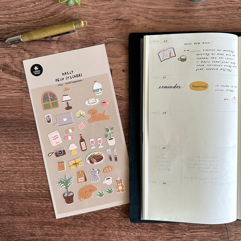 [Suatelier Stickers] small happiness