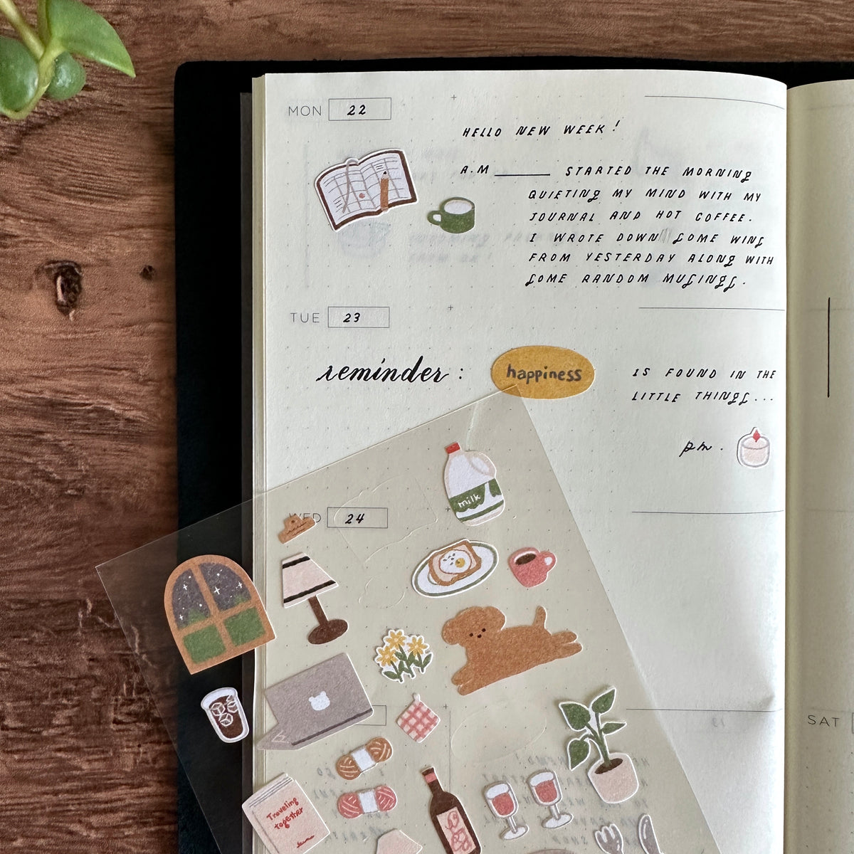 [Suatelier Stickers] small happiness