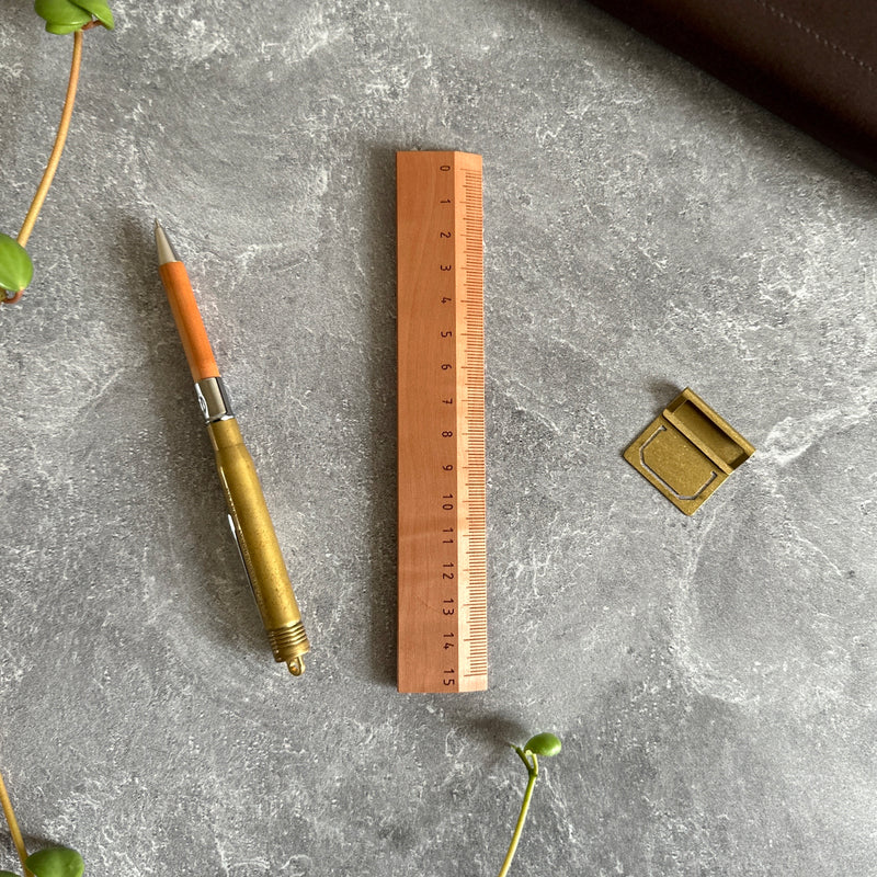 [SW] Wooden Ruler (15cm)