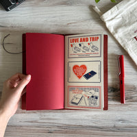 [TRC] Love and Trip // Traveler's Notebook // RED