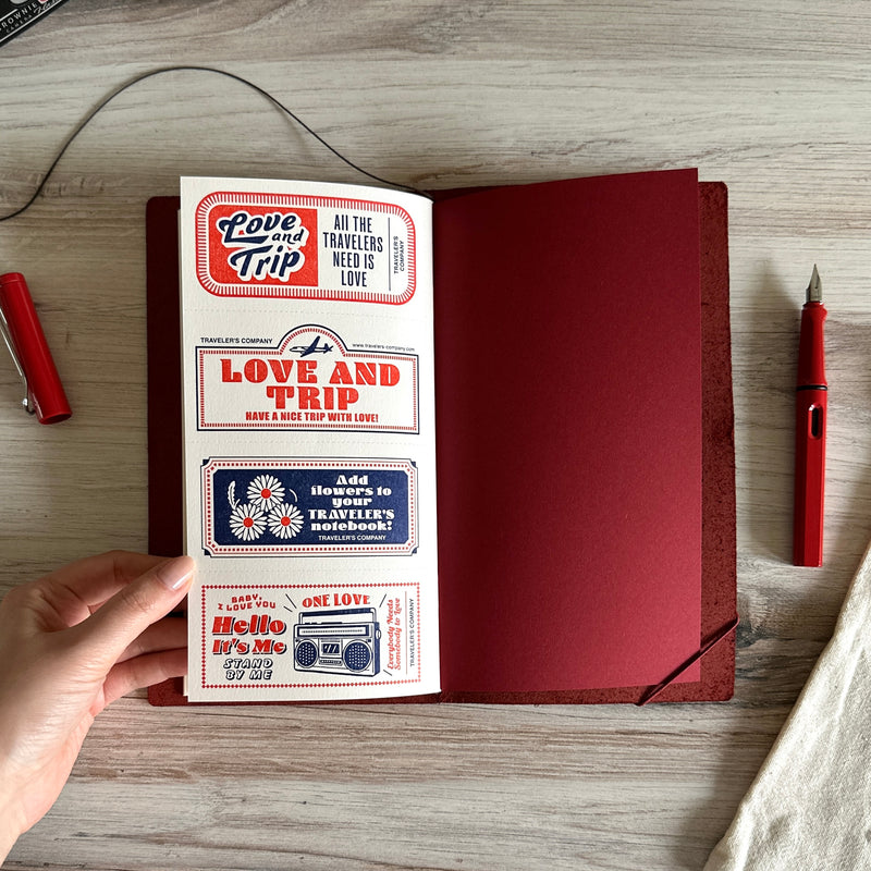 [TRC] Love and Trip // Traveler's Notebook // RED