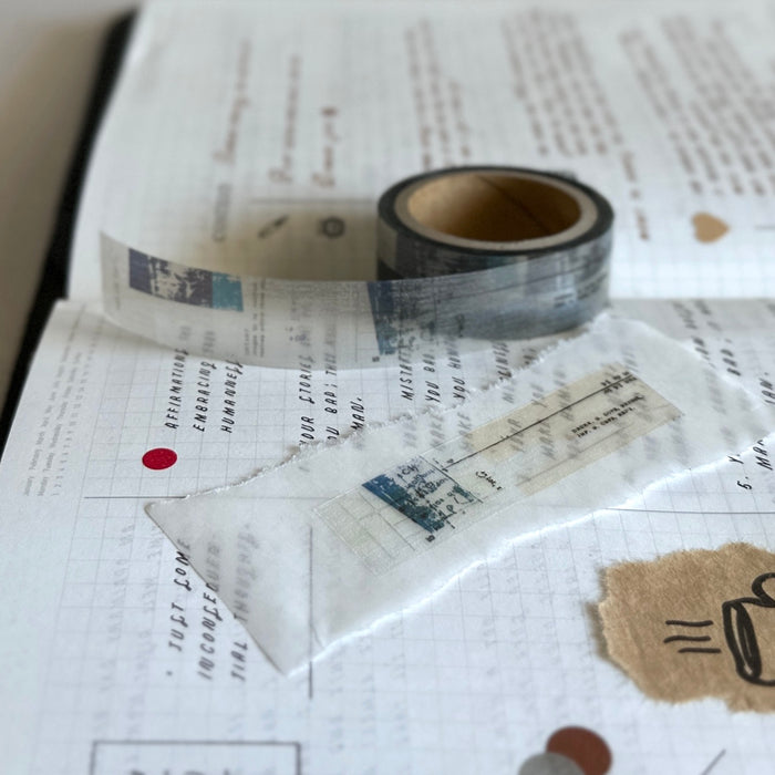 [Yohaku Clear Masking Tape] Moment