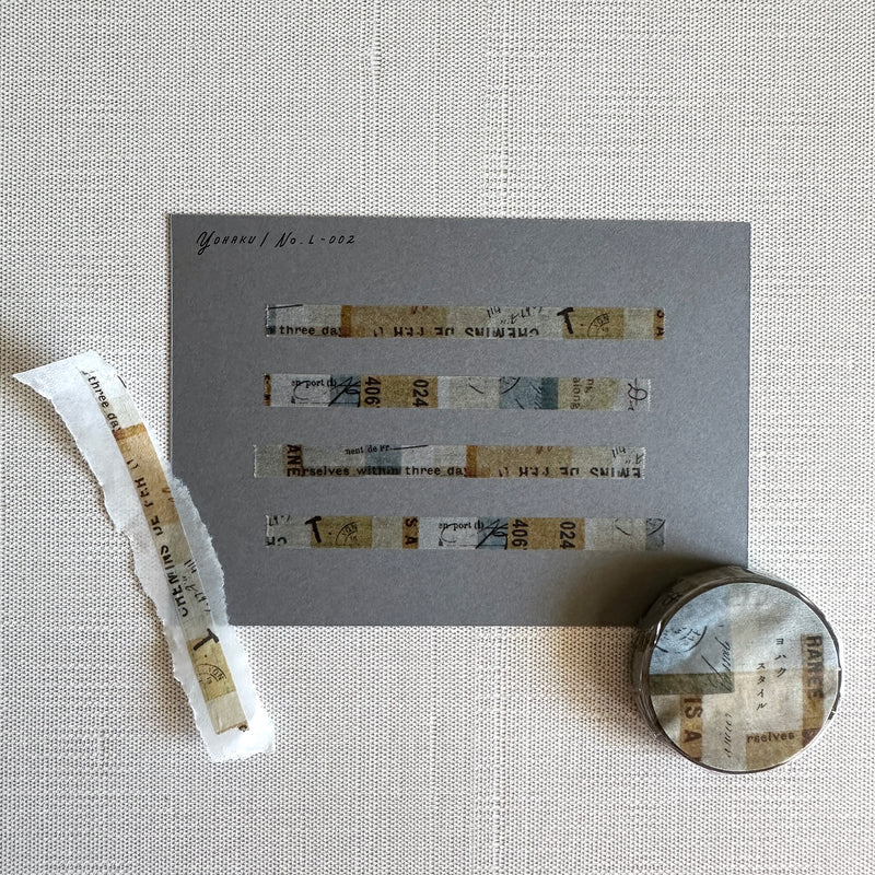 [Yohaku Slim Tape] Style