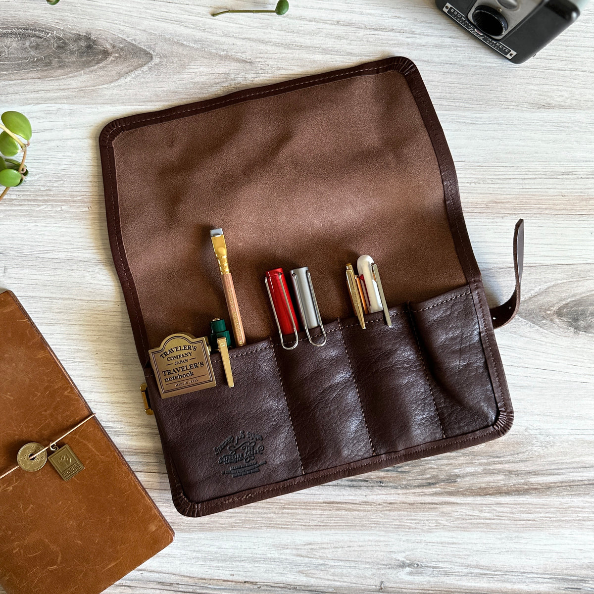 roll up pencil case leather brush roll artist roll up case artist travel  roll up