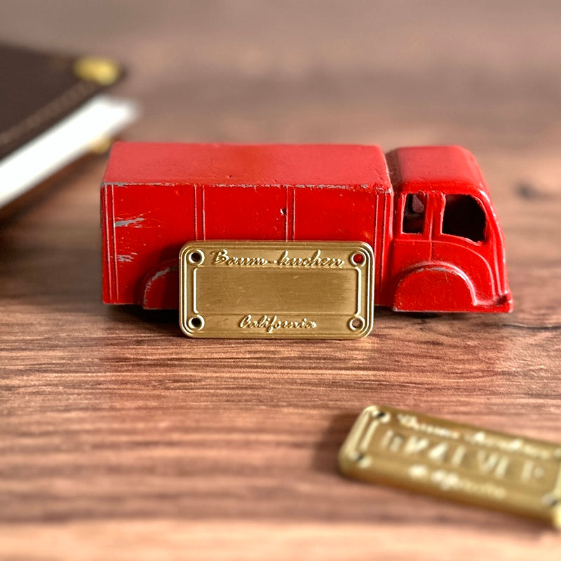 ["Truly Yours" BK Brass Plate] Personalized License Plate