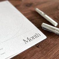 [Wilde House Paper] Month Planner