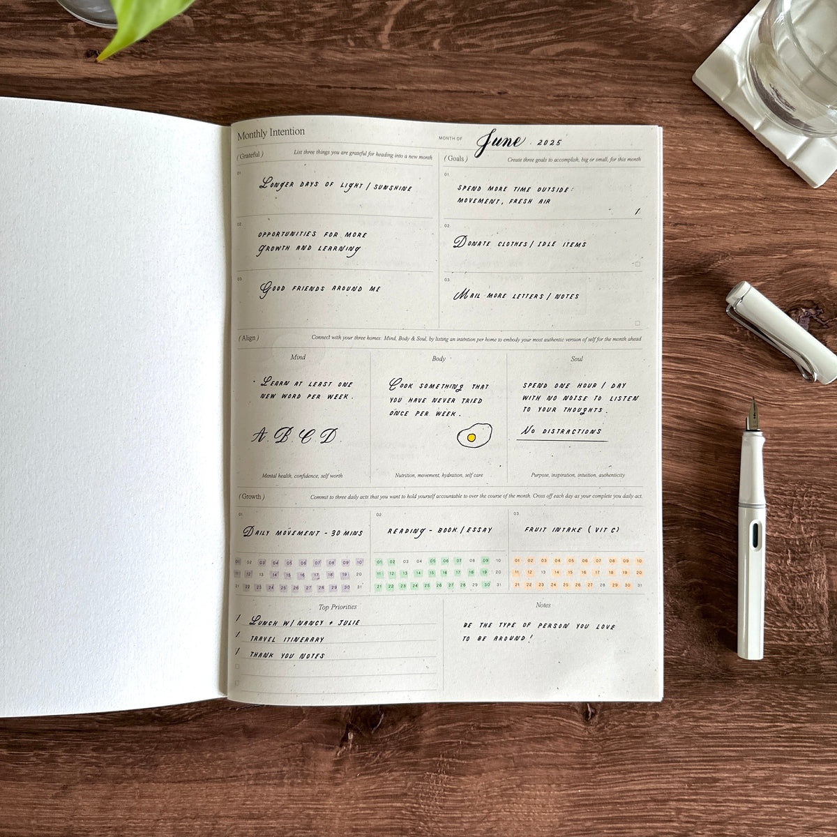 [Wilde House Paper] Month Planner