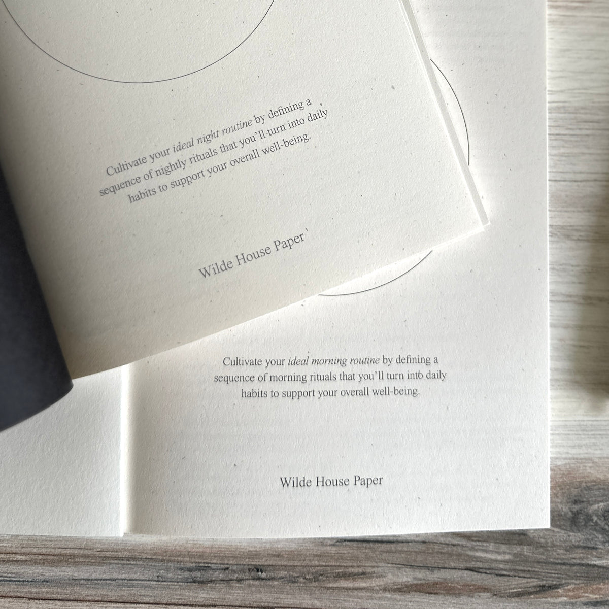 [Wilde House Paper] Routine Journal