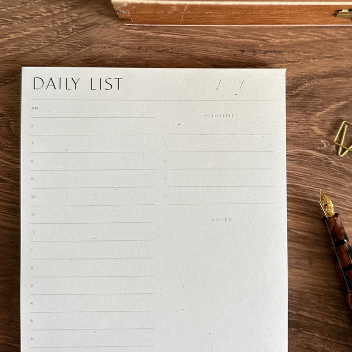 [Wilde House Paper] Daily List Pad