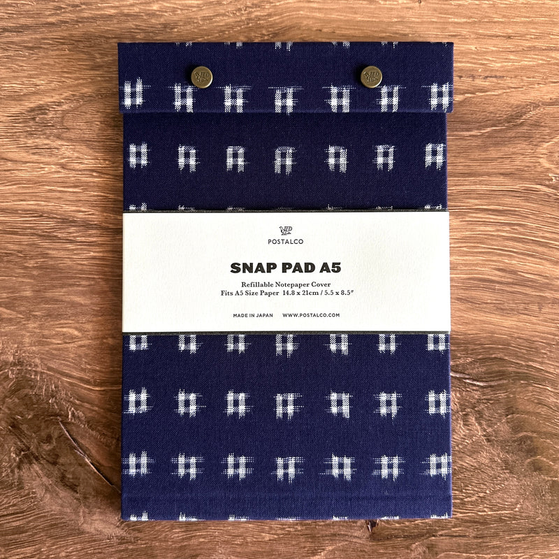 [Postalco] Snap Pad Binder // Kurume Kasuri Limited Collection (A5)