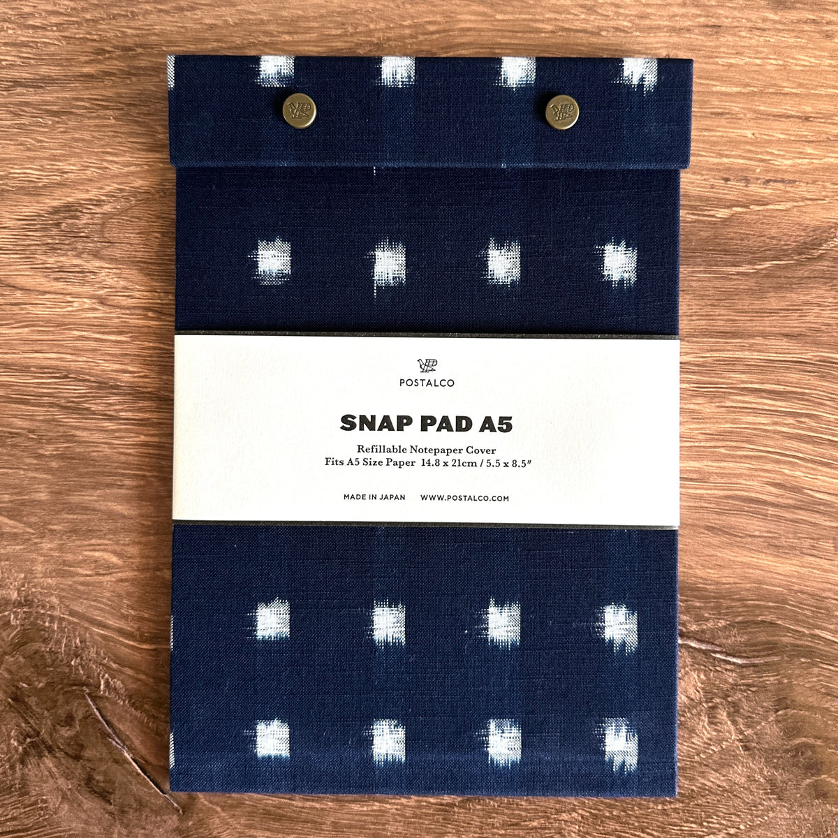 [Postalco] Snap Pad Binder // Kurume Kasuri Limited Collection (A5)