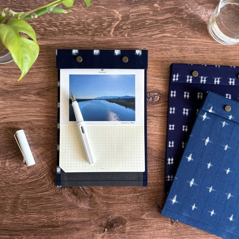 [Postalco] Snap Pad Binder // Kurume Kasuri Limited Collection (A5)