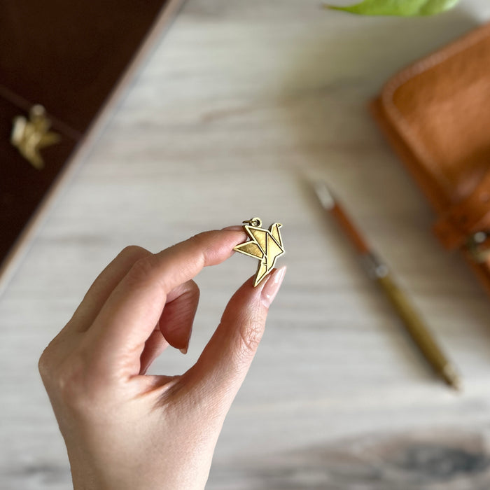 [BK Brass Charm] Crane