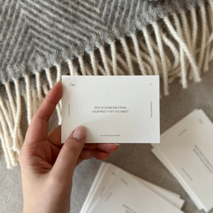 [Wilde House Paper] Cultivating Conversations Card Deck