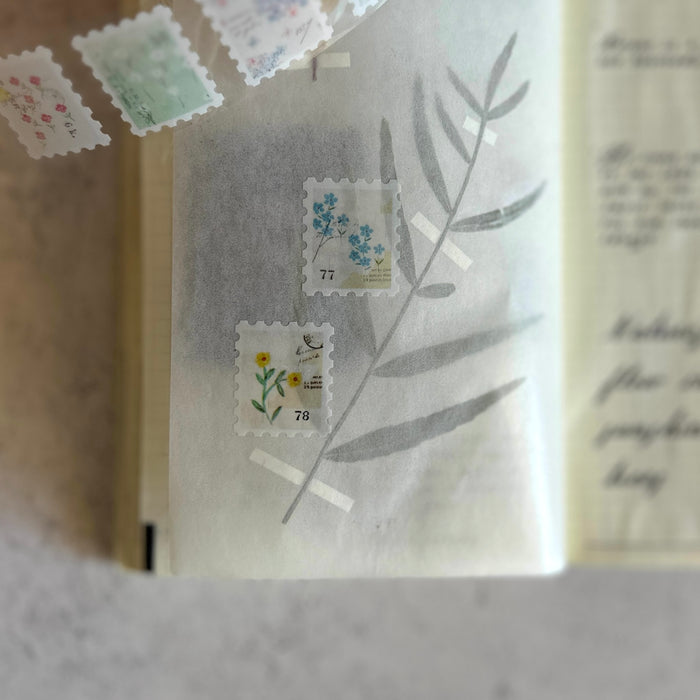 [Yohaku Clear Roll Sticker] Letter