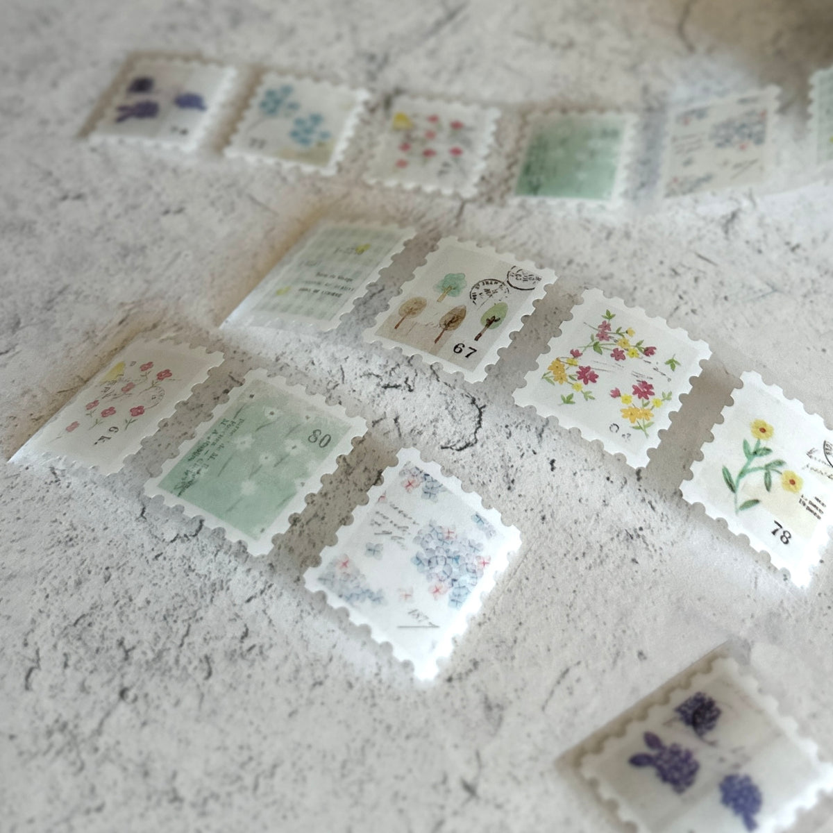 [Yohaku Clear Roll Sticker] Letter
