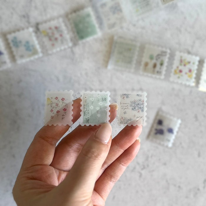 [Yohaku Clear Roll Sticker] Letter