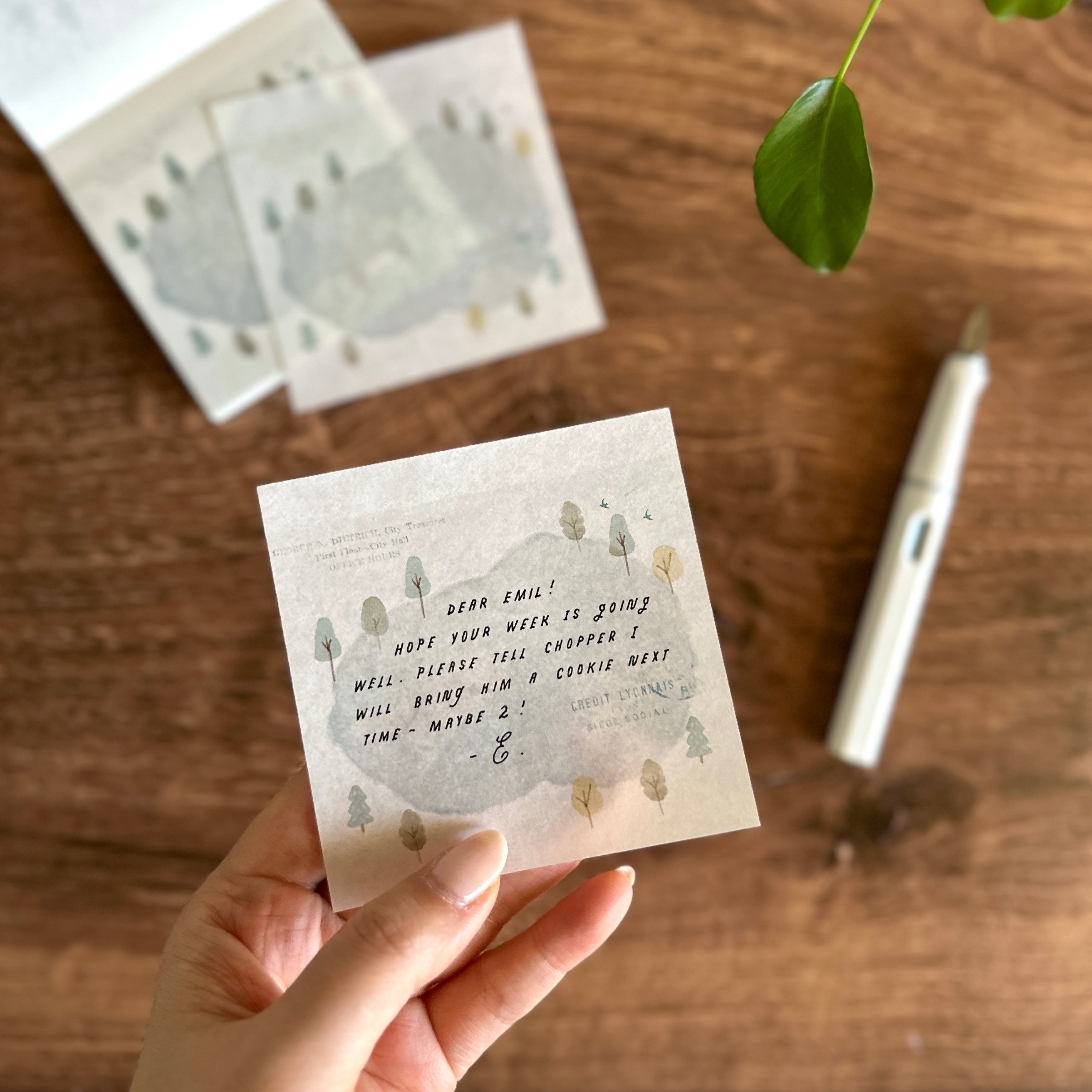 Yohaku Memo Pad] Hiking – Baum-kuchen