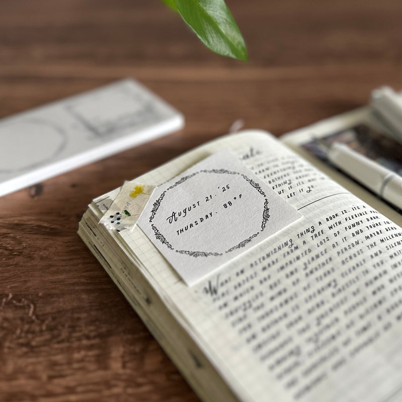 [Yohaku Letterpress Memo Pad] Collection