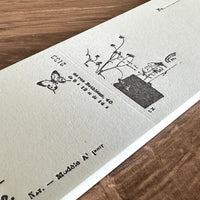 [Yohaku Letterpress Memo Pad] Nostalgy