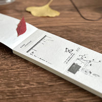 [Yohaku Letterpress Memo Pad] Nostalgy