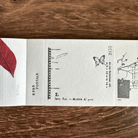 [Yohaku Letterpress Memo Pad] Nostalgy