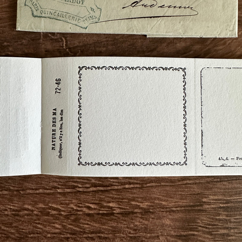 [Yohaku Letterpress Memo Pad] Letter