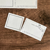 [Yohaku Letterpress Memo Pad] Letter