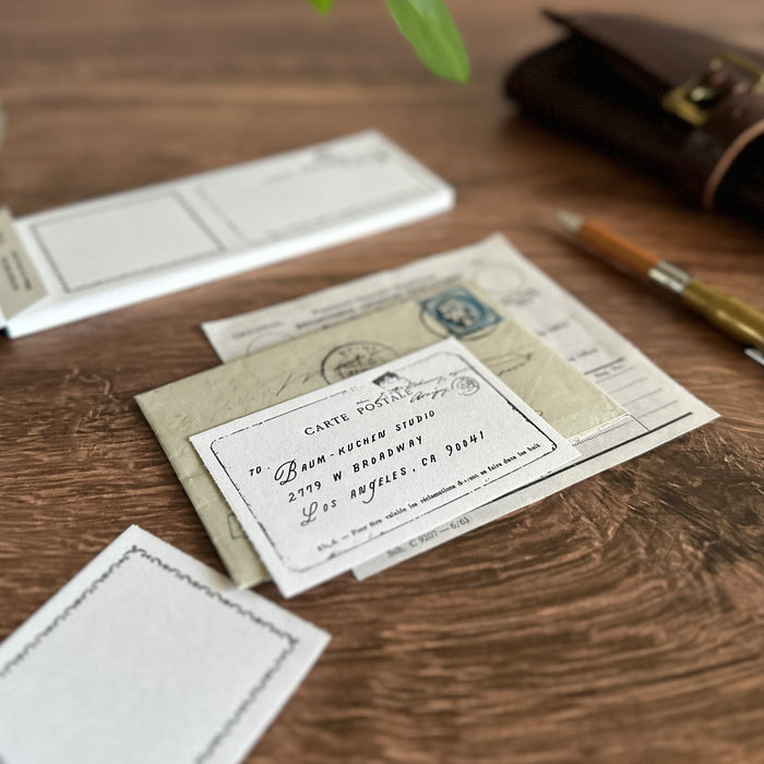 [Yohaku Letterpress Memo Pad] Letter
