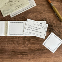 [Yohaku Letterpress Memo Pad] Letter
