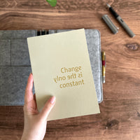 [Roterfaden] "Change is the Only Constant" Notebook (A5)