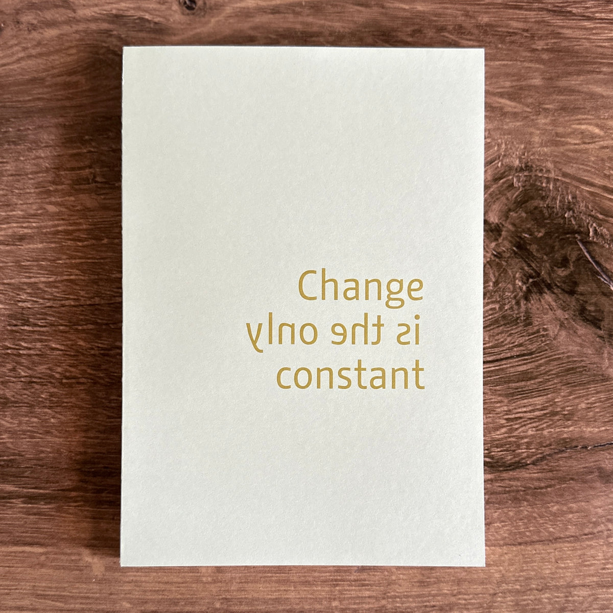 [Roterfaden] "Change is the Only Constant" Notebook (A5)