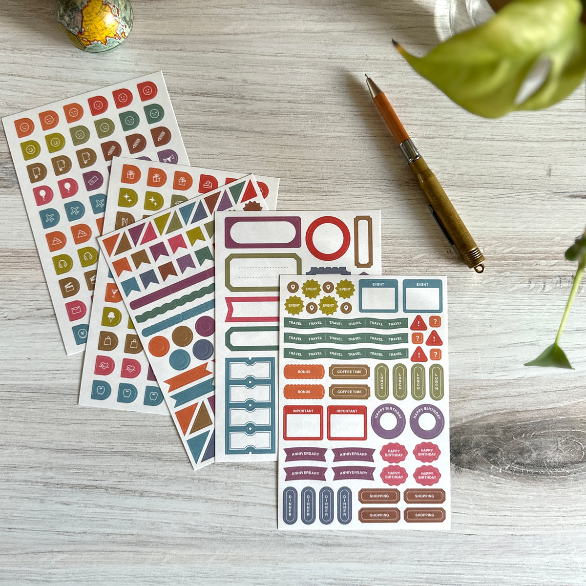 [Hobonichi] TSUKI no IRO: Sticker Set